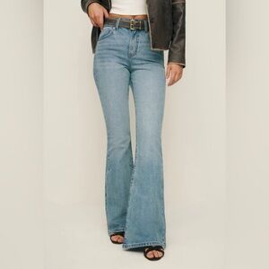 Reformation Margot High-Rise Flare Jeans, size 26”